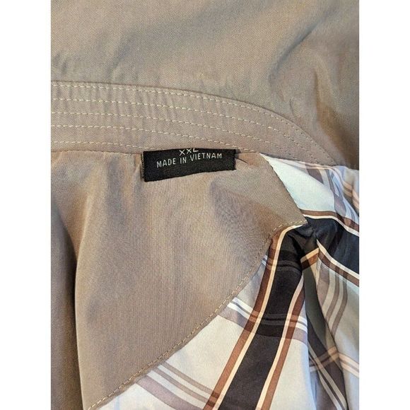 Johnson & Murphy Men's XXL Golf Windbreaker Jacket Classic Khaki Tan - Picture 3 of 12